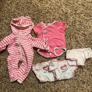 American Girl Doll (Bitty Baby clothes/diaper set)